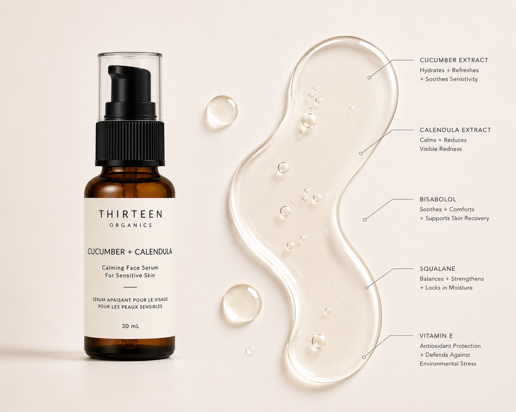 Cucumber + Calendula Calming Face Serum for Sensitive Skin