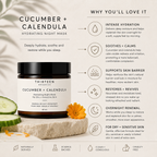 Cucumber + Calendula Hydrating Night Mask For Sensitive Skin